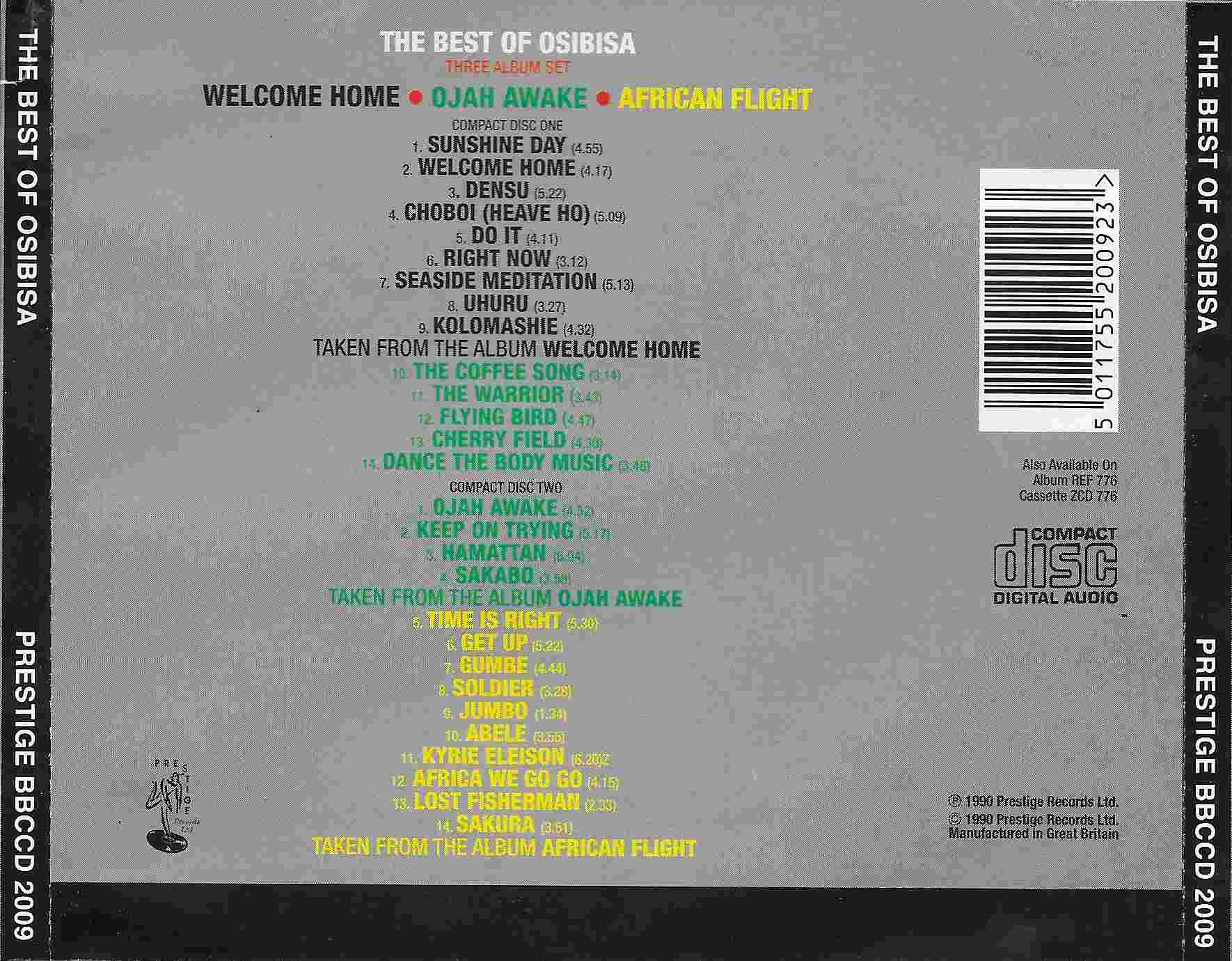 Back cover of BBCCD2009
